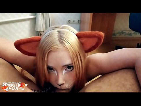 ❤️ Kitsune llyncu dick a cum yn ei cheg ❌ Rhyw super wrthon ni ﹏